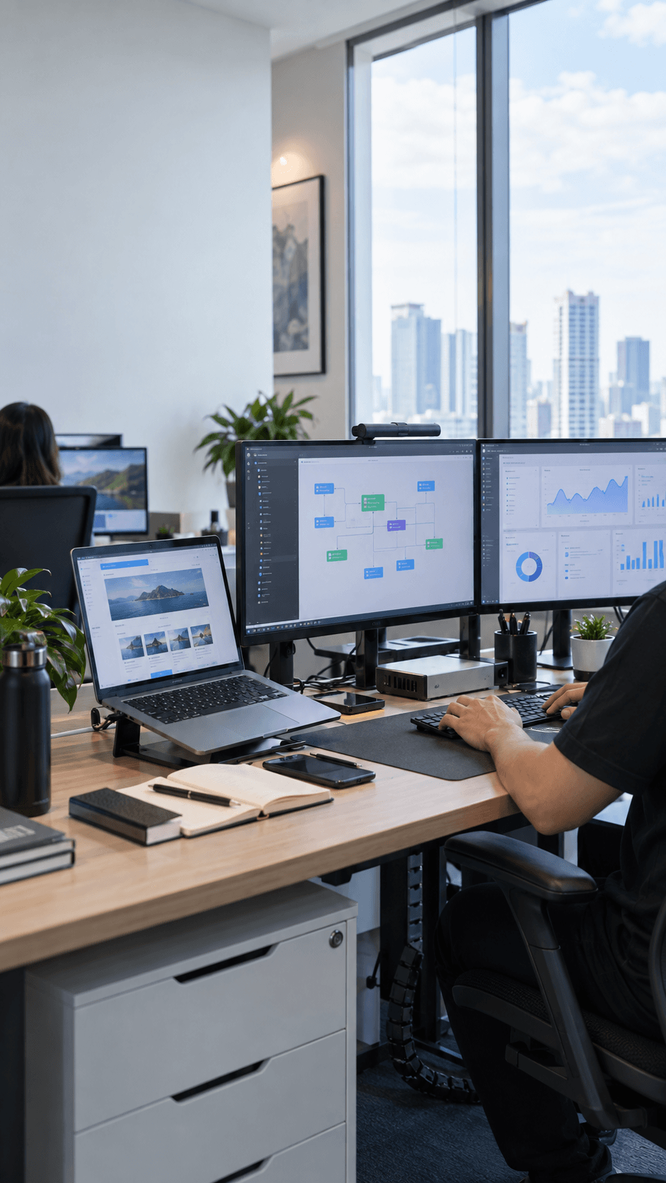 Automation workflow and dashboard screens